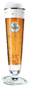 Warsteiner Winter (2.a edizione) ambrata (5,6° alc) disponibile solo in fusti da 20 litri, con l'iconico calice Tulpe in versione "stellata" (warsteiner.it).