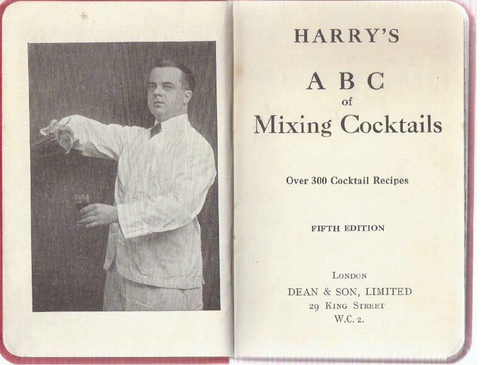 ABC of mixing Cocktails di Harry McElhone