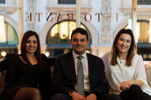 Tre soci fondatori (2011) di Giardini d'Amore: Emanuela Russo, Giuseppe Piccolo e Katia Consentino.