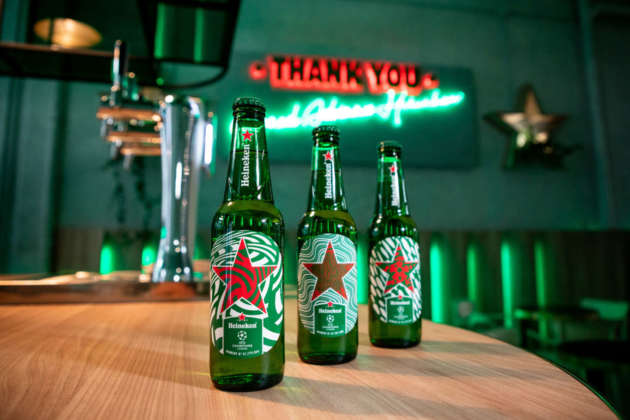 Birra Heineken con le nuove etichette unlimited