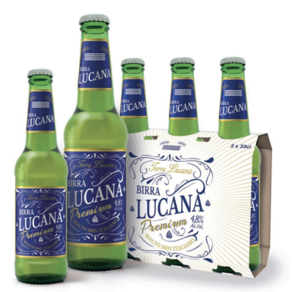 Birra Lucana Premium nelle bottiglie da 33 e 66 cl