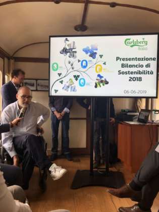 Presentazione del Bilancio di Sostenibilità 2018 Carlsberg Italia sul treno storico Milano-Varese
