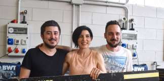 Da sinistra, Giuseppe Franti, Elisa Urdich e Davide Mazzaferro