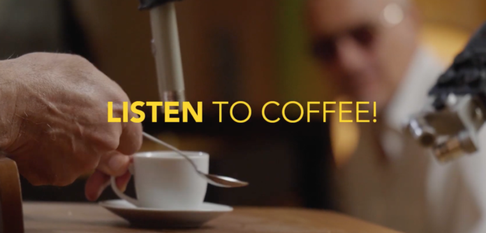 Un frame del filmato An Anthem for International Coffee Day