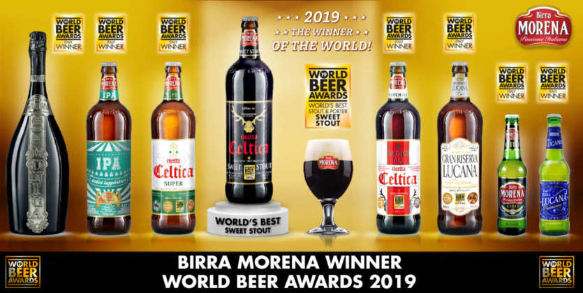 La collana Birra Morena premiata a World Beer Awards 2019