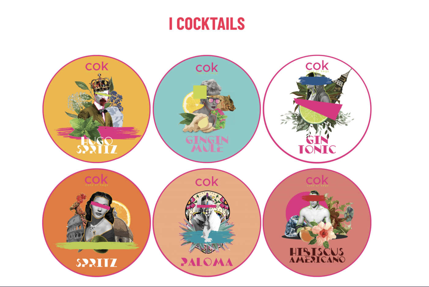 La linea dei 6 cocktail in fusto da 20 litri di Cok