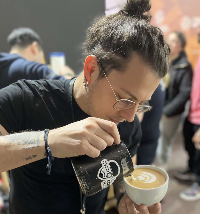 Davide Valenziano, coffee trainer Dalla Corte