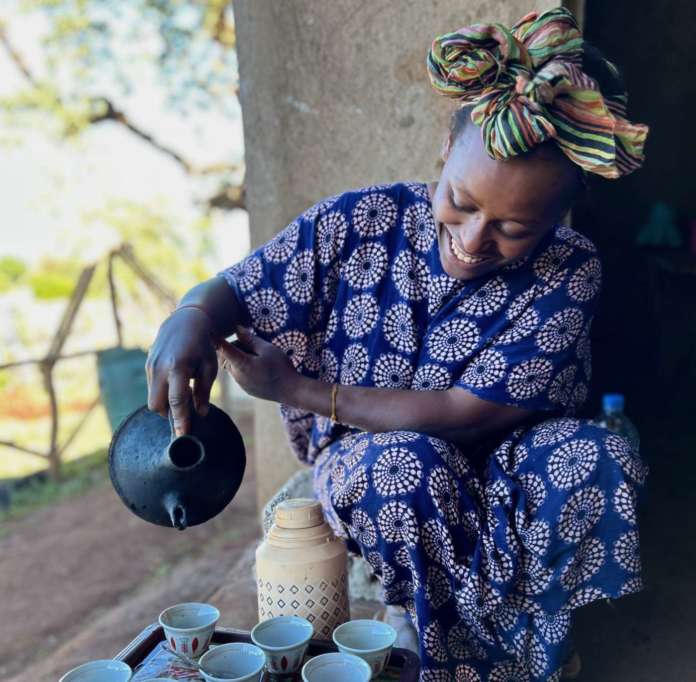 Cerimonia preparazione caffè etiope