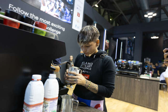 Manuela Fensore, vincitrice della Milano Latte Art Challenge